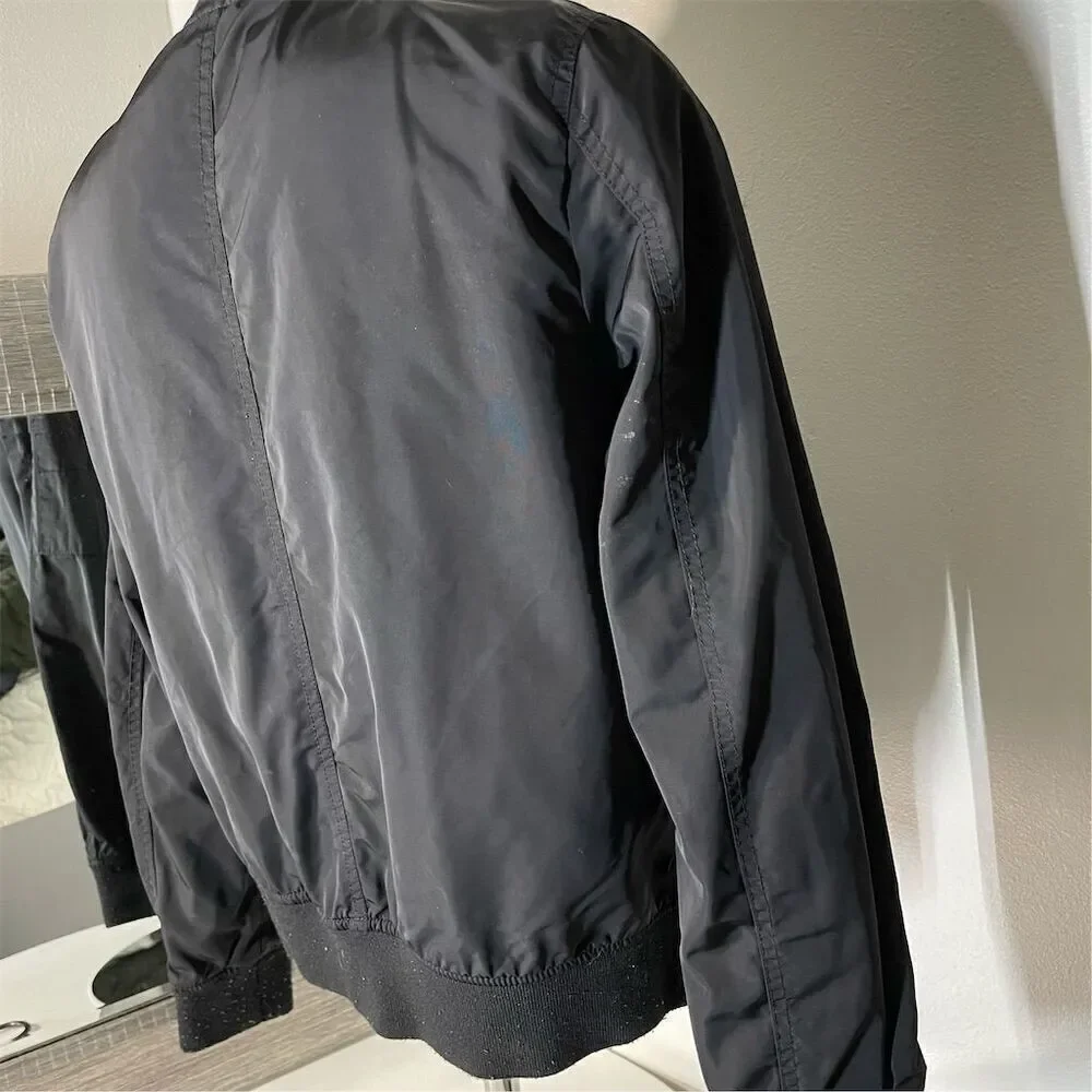 Levi's Men's jacket- Black Bomber Jacket Size S Casual Full Zip w/pockets